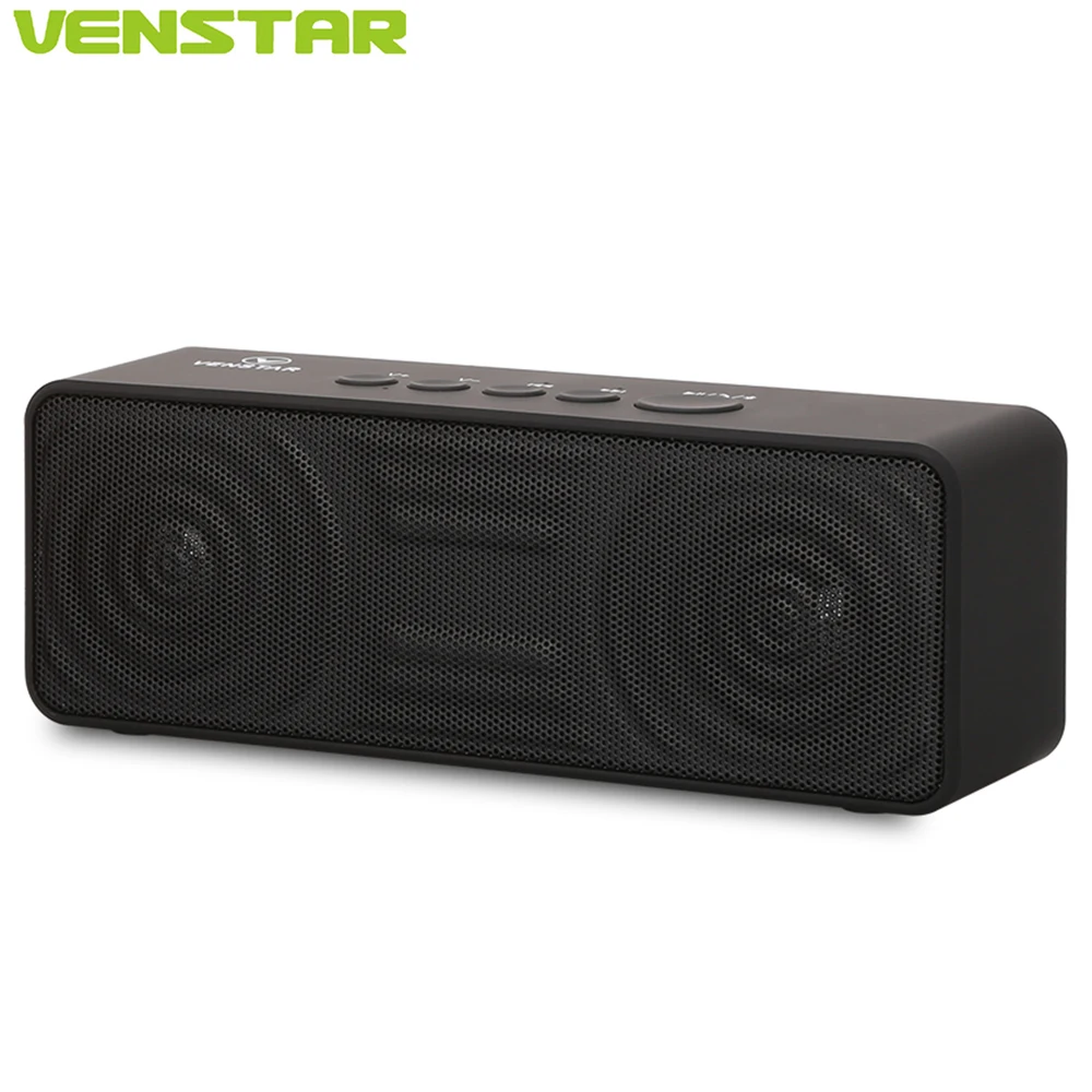 VENSTAR S207 Мини Bluetooth беспроводной динамик Встроенный 10 Вт Мощный сабвуфер 2800 мАч литиевая батарея с микрофоном и AUX