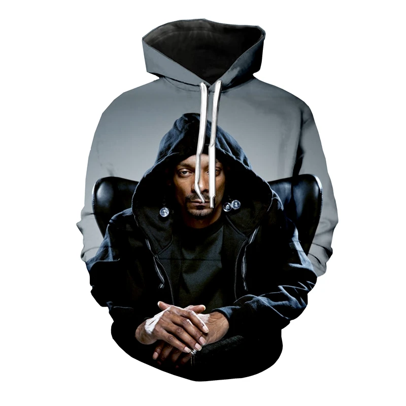 

LIASOSO Winter New Men Women Sweatshirt 3D Print Rapper Singer Snoop Dogg Hoodie Long Sleeve Casual Harajuku Pullover B168-12