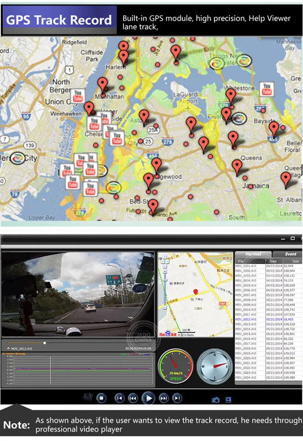 Автомобильный антирадар детектор 2 4 дюйма камера DVR + GPS 3 в 1 обнаружение скорости