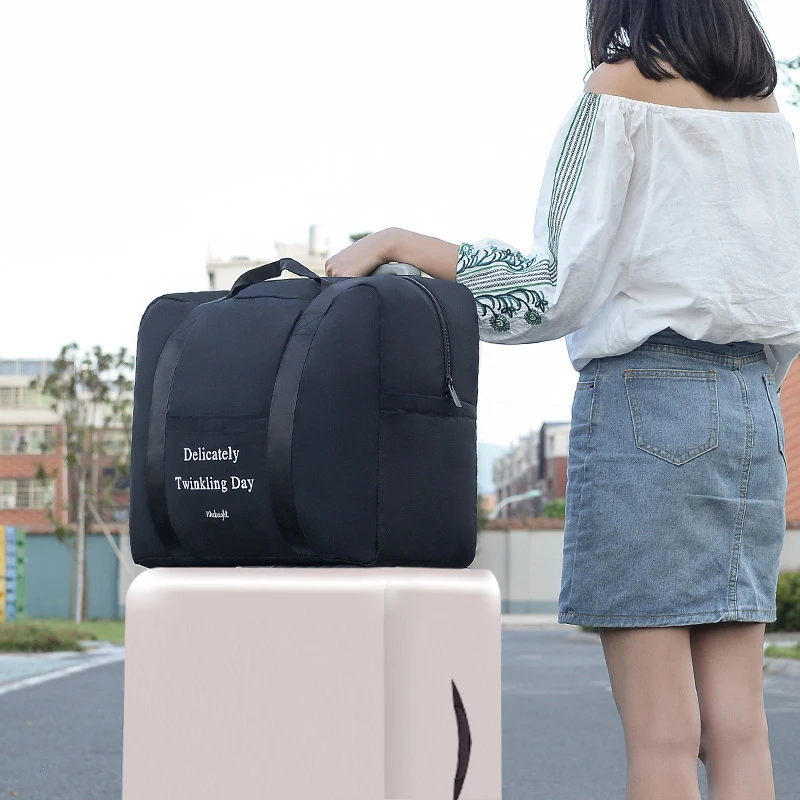 

Unisex Travel Duffel Bag Polyester Baggage Clothing Bra Cubes Folding Packing Large Capacity Of Trip Sorting Necessary Zip Pouch