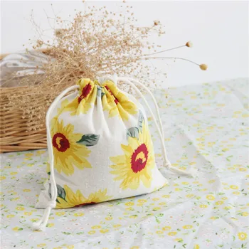 

10pcs/lot Linen Drawstring Pouch Jewelry Bag Wedding Christmas Gift Bags Jute Pouch Burlap Jewelry Packaging Bag