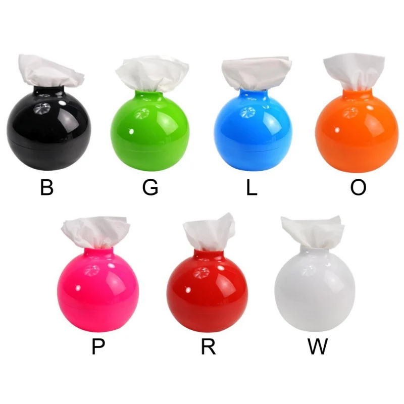 

Fashion Paper Box Cover Holder Tissue Boxes Round Ball Paper Pot Tissue Waterproof Toilet