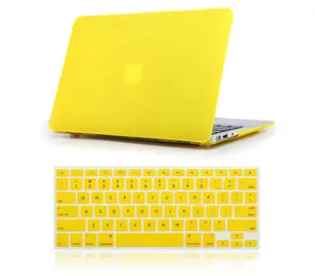 

Hard Case Shell Cover with Keyboard Cover For Apple MacBook Air 13 Case (A1369 & A1466, Older Version 2010-2017 Release)-Yellow