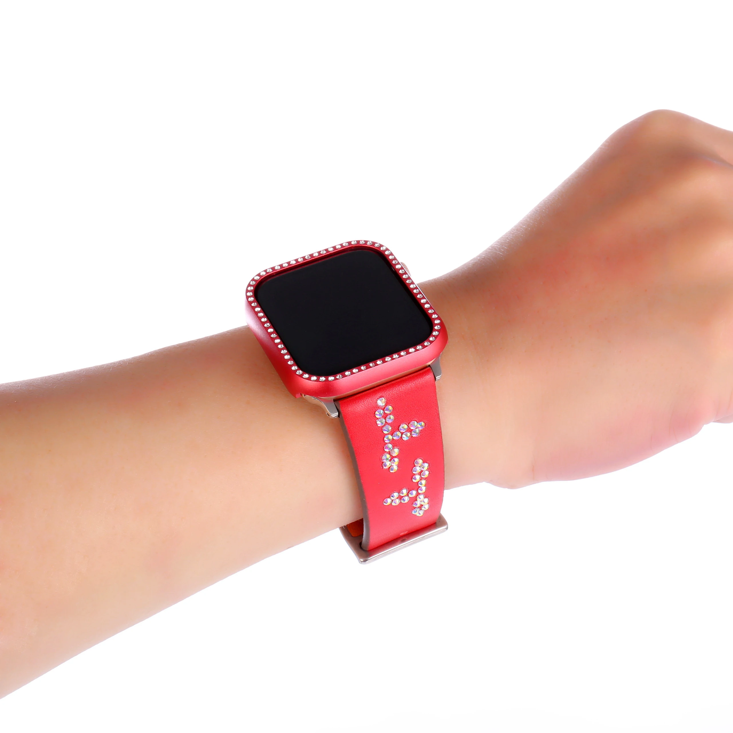 Ремешок для часов из натуральной кожи для Apple watch band 38 мм 42 мм 40 мм 44 мм браслет для iWatch Series 4 3 2 1 для женщин/Menseries 5