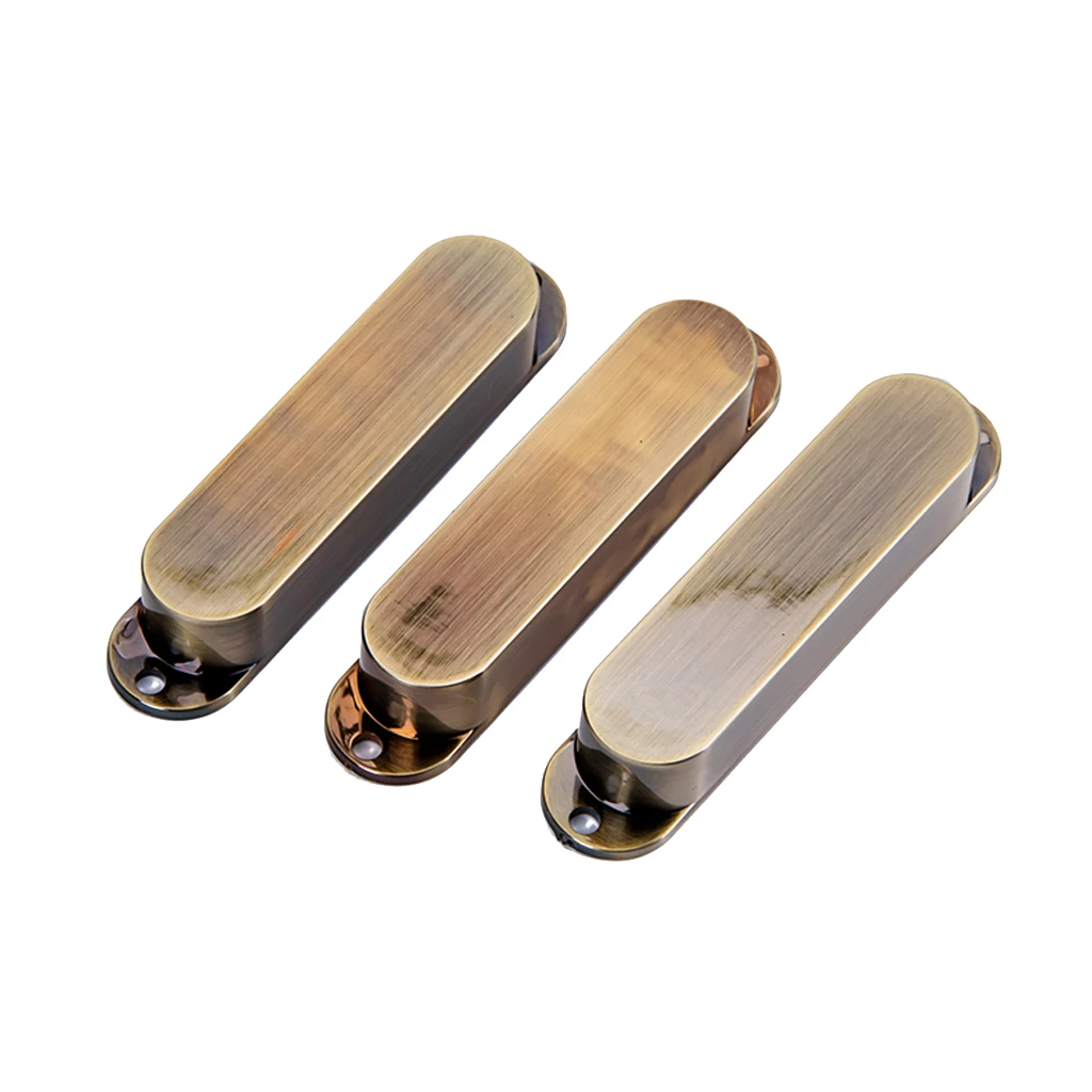3 Pieces Electric Guitar Sealed Single Coil Pickup Cover for ST Strat Stratorcast