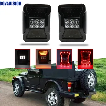 

US / EU Wrangler Tail Light For 2007-2017 Jeep Wrangler JK Black LED Rear Signal Reverse Tail Lights Brake light
