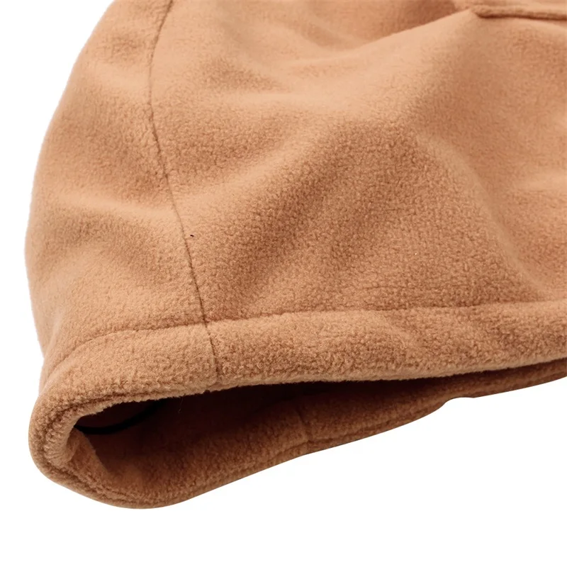 Cartoon Warm Baby Hat Autumn Winter Kids Scarf Hat Adjustable Fleece Boys Girls Beanie Children Hood Hat Boys Clothing 1-6Y (29)