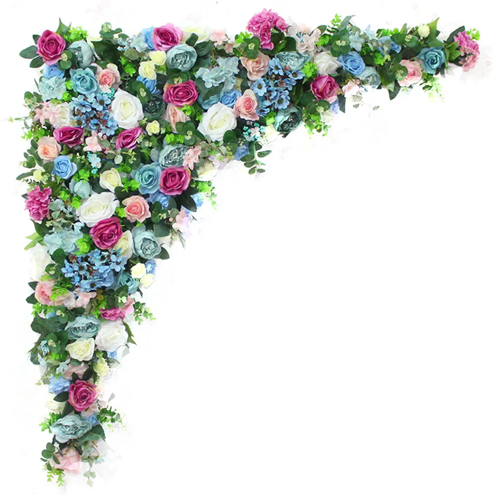 В европейском стиле, для самостоятельного творчества украшение свадебной сцены стена из искусственных цветов Арка шелк Роза пион поддельные цветы смешанный дизайн цветок стены - Цвет: 1