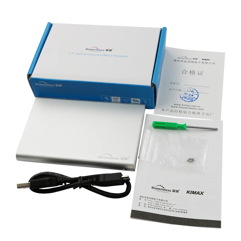 Blueendless Sata к USB 3 0 HDD чехол 2 5 ''алюминиевый корпус для ноутбука/рабочего