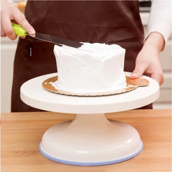 

Birthday cake rotating table cake decorating stencil anti-skid rotary table installation baking tool cake decorating
