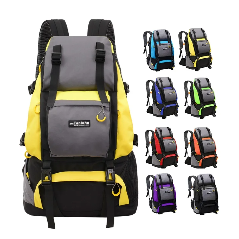 

Tanluhu 35L Outdoor New Backpack Large Capacity Climbing Waterproof Camping Sport Bag Tourism Hiking Trekking Pack Men Women