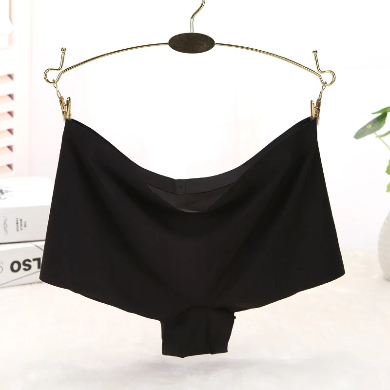 BEFORW Sexy Seamless Panties Boyshort Comfortable Ice silk Underwear women Fashion Solid Elasticity Mid-Rise Women Thong Panties