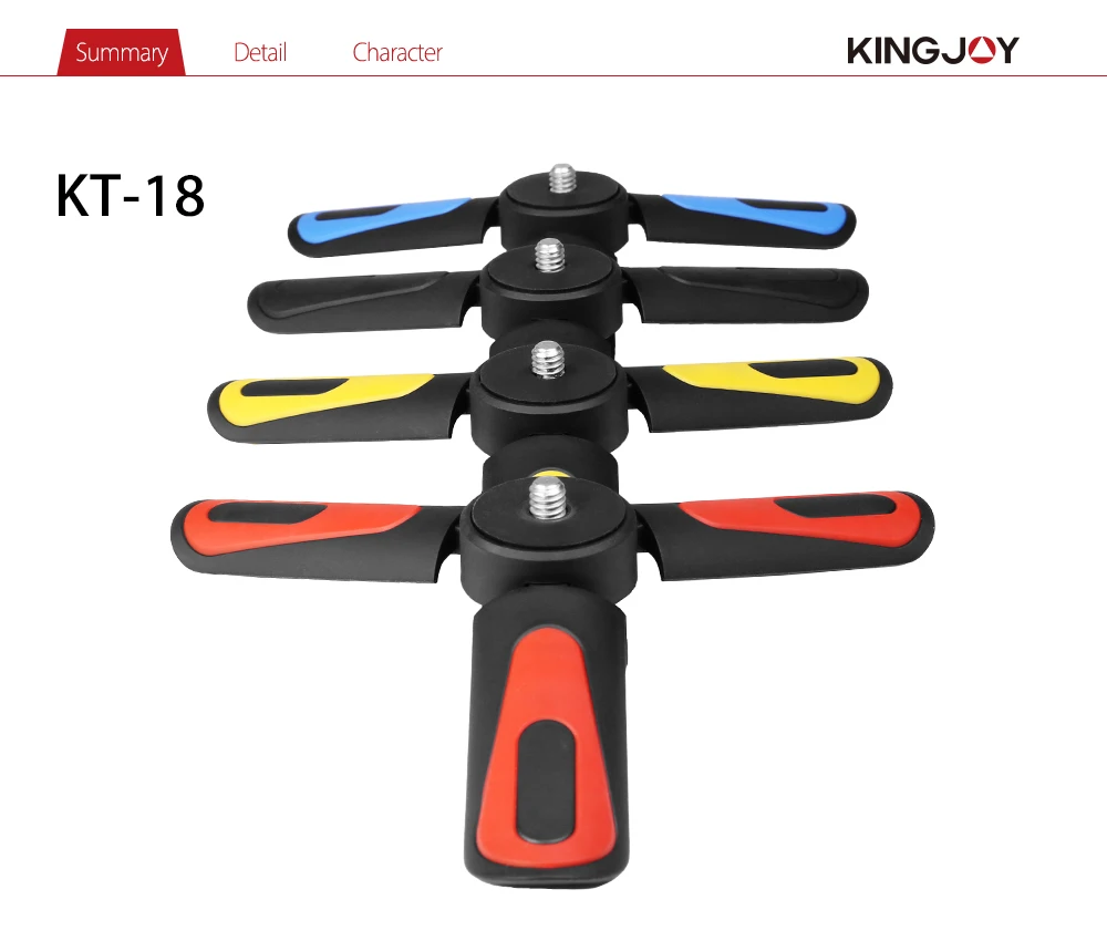 KINGJOY Officia KT-18 Штатив для телефона мини штатив для мобильного телефона Подставка держатель камеры стабилизатор гибкая головка угол наклона