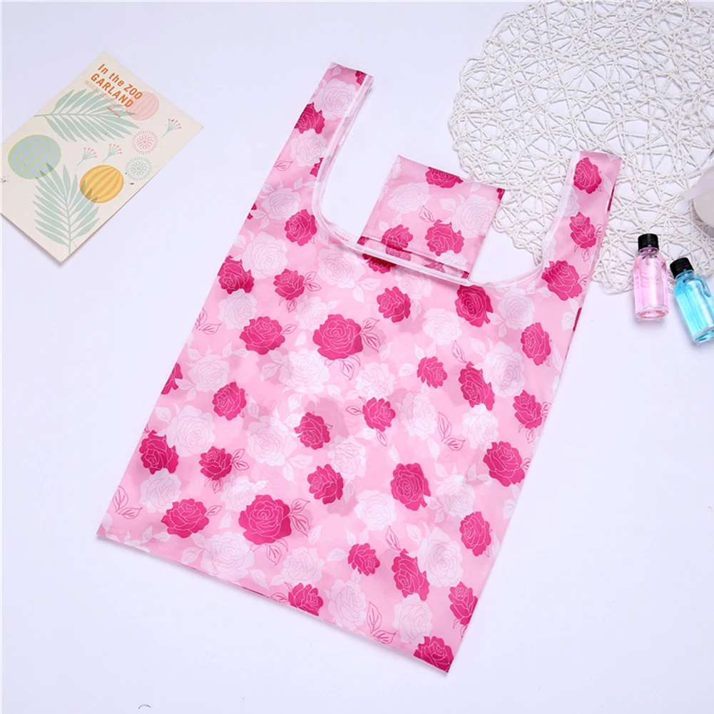 Women Gift Shopping Bag Colorful Reusable Handbags Travel Eco Friendly Tote Folding Storage