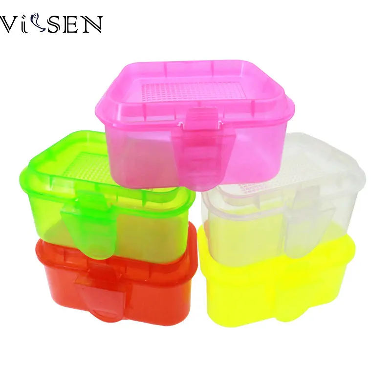 

Vissen Fishing Tackle Box 1pc Retail Fishing box 11.5*8.5*5.5cm Plastic Earthworm Worm lure boxes Fishing Accessorie