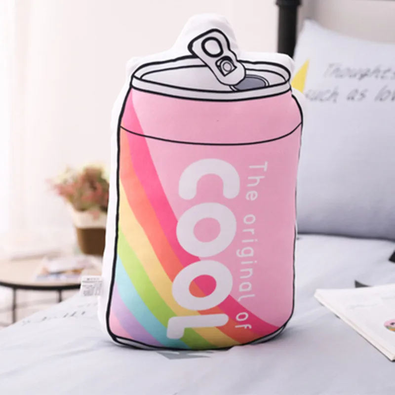 40X25cm cans Ins креативная имитация РОЗОВОГО СЕРДЦА для девочек плюшевая игрушка снек Подушка для офиса домашняя Подушка Мультяшные Мягкие плюшевые игрушки - Цвет: 40X25cm cans