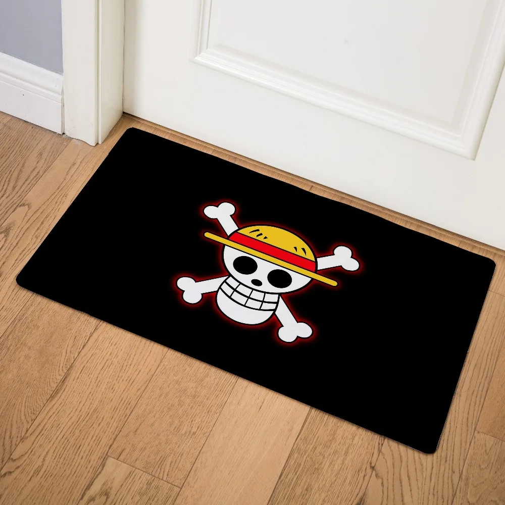 

One Piece Anime Luffy Print Modern Home Doormat Insole Kitchen Carpet Indoor Outdoor Welcome Bathroom Non-slip Floor Mats 75cm
