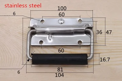DIY нержавеющая сталь складная пружинная ручка Набор инструментов оборудование промышленное оборудование замена ручки шкафа - Цвет: 100mm steel
