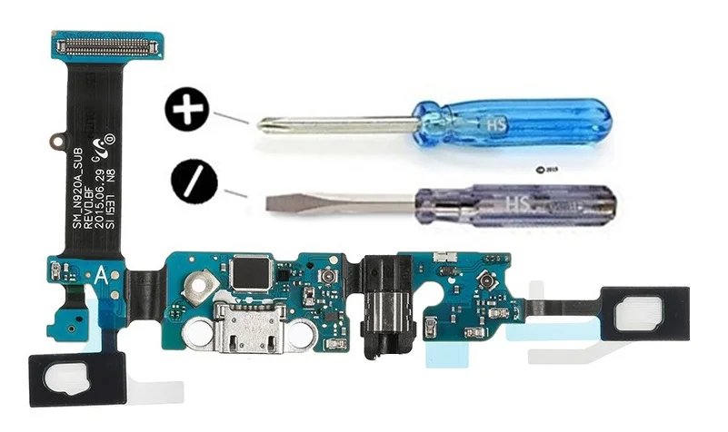 

For Samsung Note 5 Dock Connector USB Charging Port Flex cable Microphone Connector already installed mmobiel