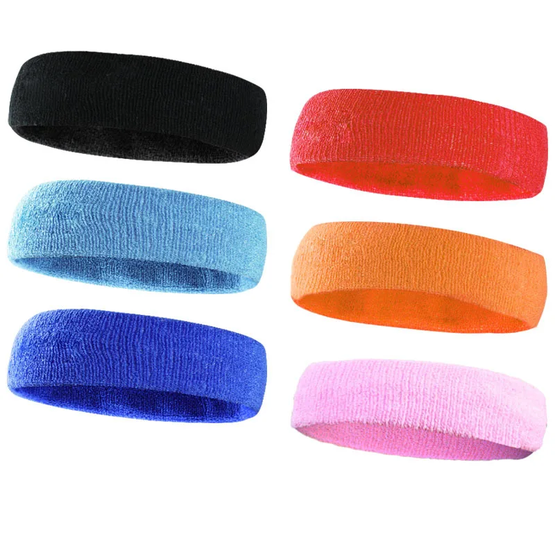 17*5 см Хлопок Полотенце Ткань Спорта Sweatband Йога Ленты Для Волос Головы Полосы Пота