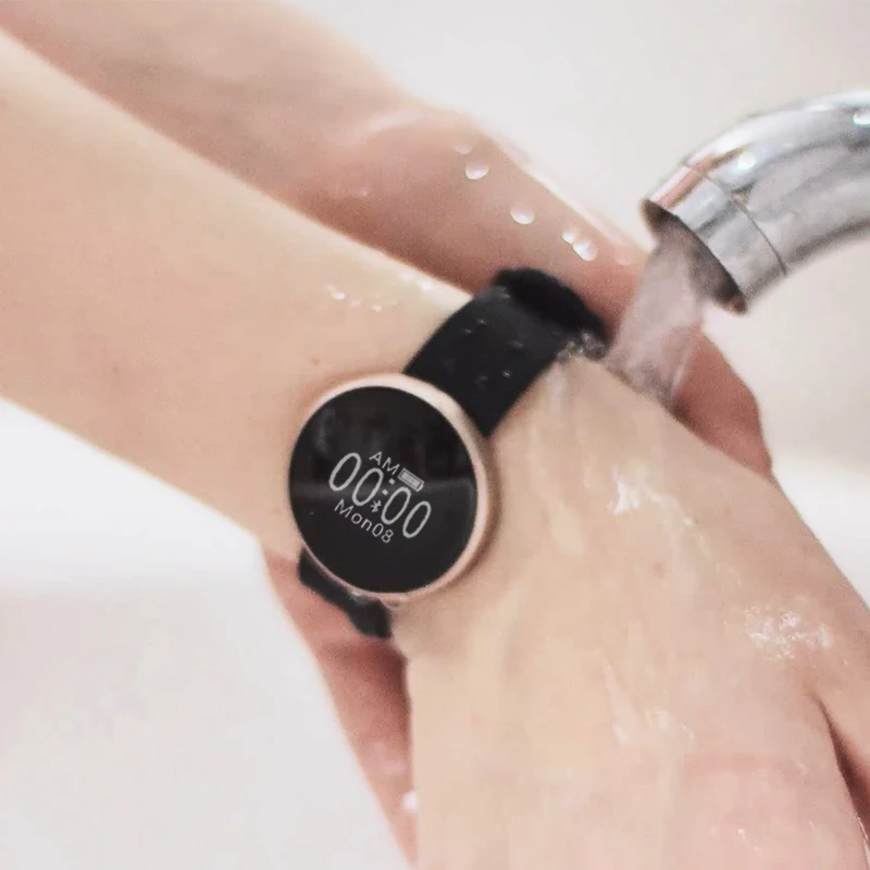 Цена Bozlun женские Смарт часы для iPhone Android телефон с фитнес мониторинг сна водонепроницаемый пульт дистанционного управления камера font b gps b font авто Пробуж...