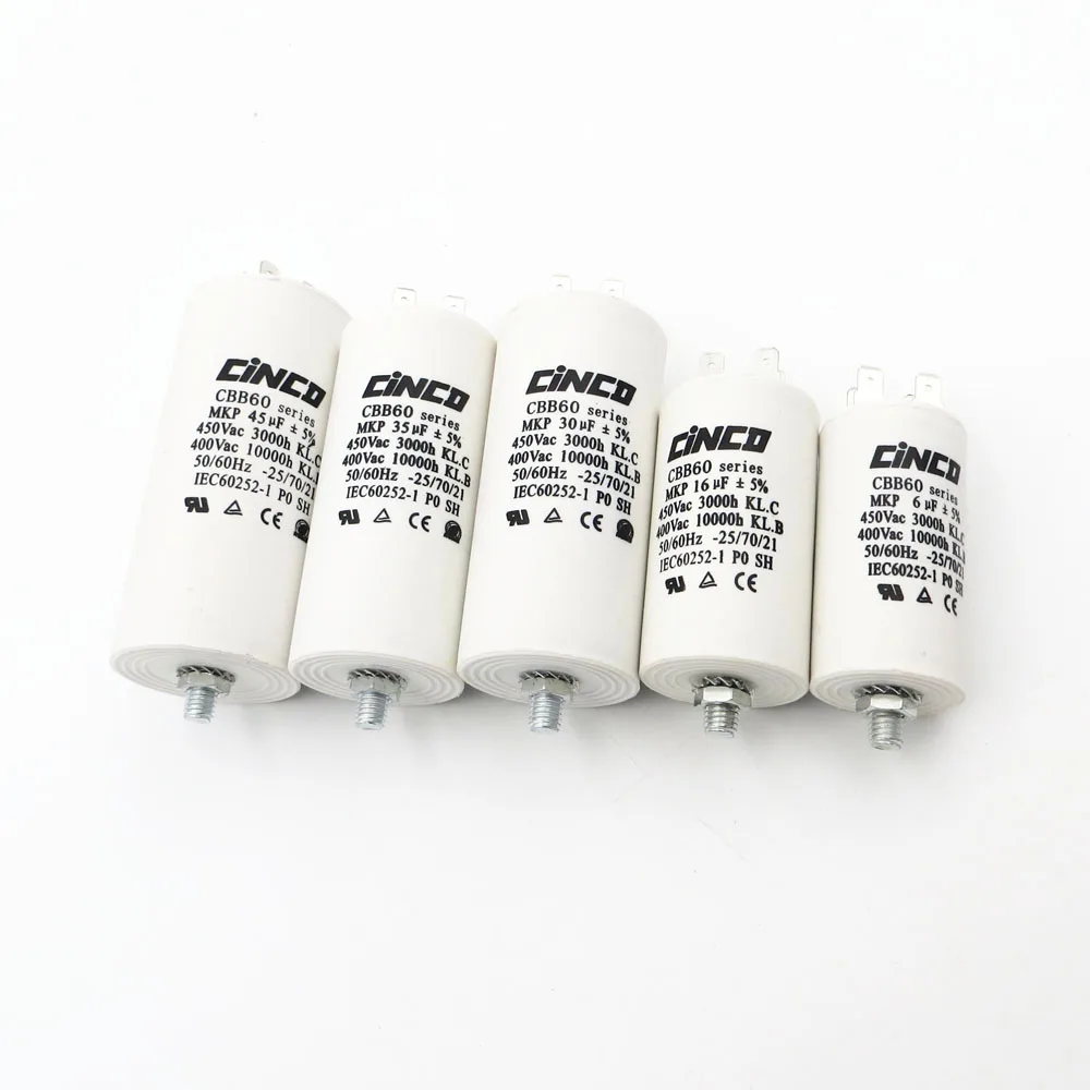 

5uF 6uF 7uF 8uF 10uF 12uF 14uF 15uF 16uF 18uF 20uF 25uF 30uF 35uF 40uF 45uF 50uF 60uF icar CBB60 400V 450VAC Motor Run Capacitor