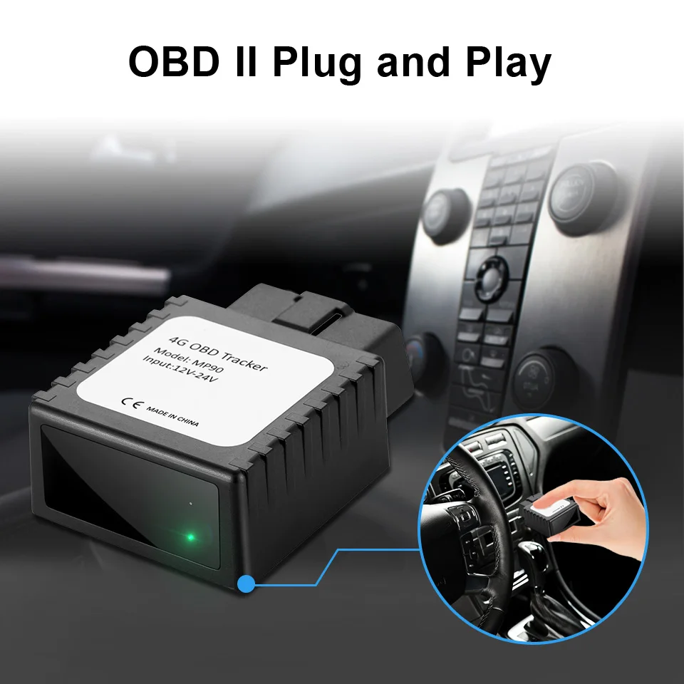 2G 3G 4G GPS Трекер Автомобильный MP90 OBD II 12 24 в разъем для автомобиля отслеживание