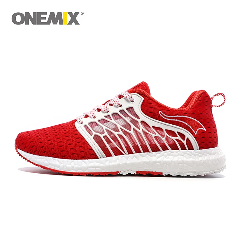Любители ONEMIX мужская кроссовки Воздухопроницаемой сеткой мужская спортивная обувь супер свет Открытый женщины спортивная обувь обувь для ходьбы 