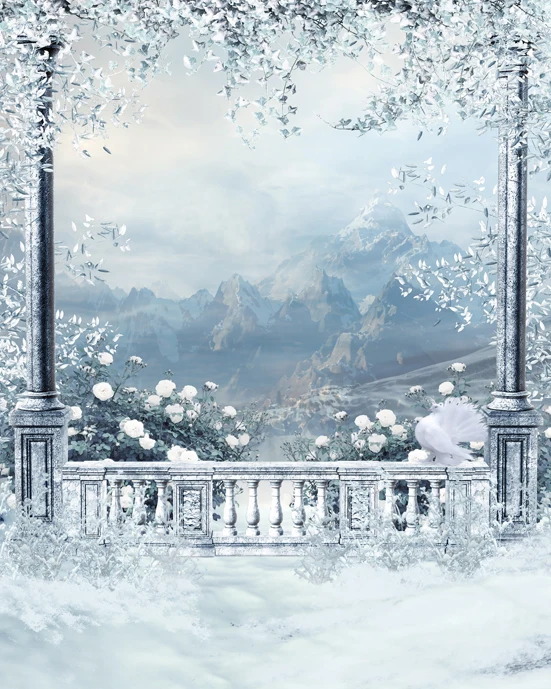 

Vinyl photography Christmas background Computer Printed snow Photography backdrops for Photo studio 300x450cm L-890