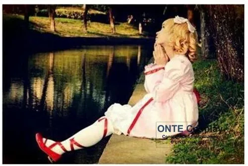 Anime Rozen Maiden Cosplay Dress Hinaichigo Cosplay Costume Pink Lolita Dress for Halloween Party (4)