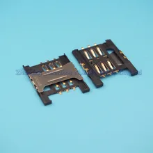 50 шт. SIM Card Reader гнездо держатель Слот Разъем для Lenovo a788t a568t K860i a3000-h A5000 и т. д. 18.5 мм* 16.5 мм