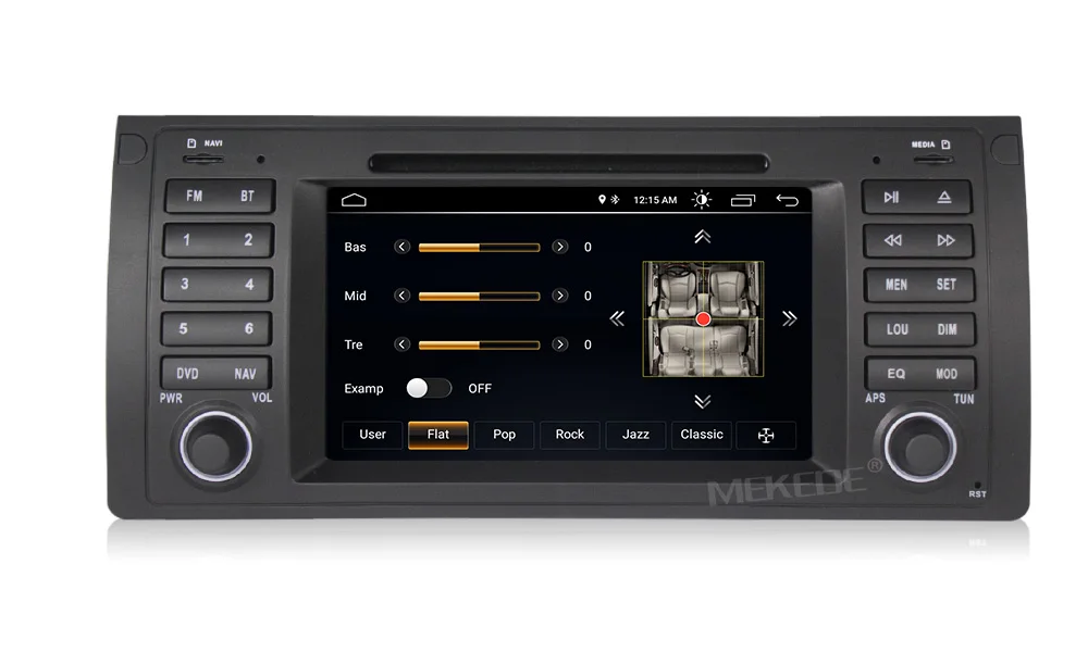 Discount MEKEDE Android 8.11024X600 QuadCore 1Din 7inch Car DVD for BMW E39 E53 X5 Car dvd gps DAB E39 E53 X5 with WIFI Navi CAN-BUS 12