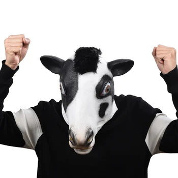 

Halloween Cow Latex Mask Novelty Costume Party Fancy Dress Animal Masks