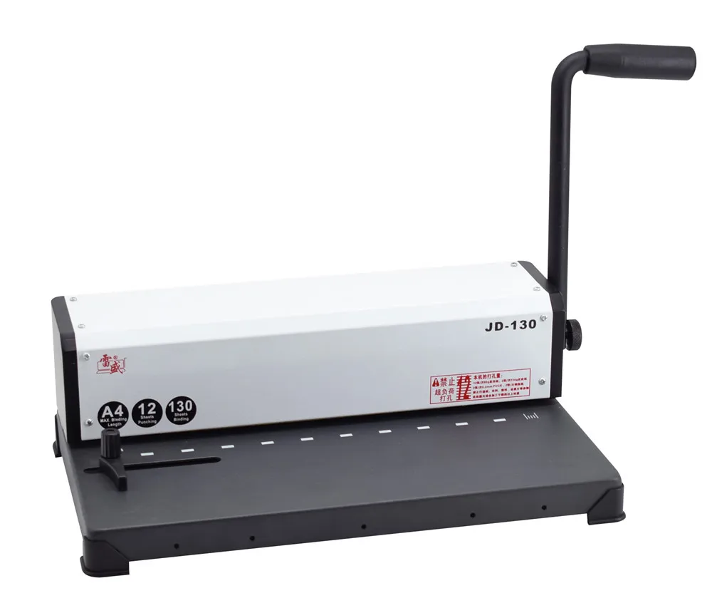 

JD-130 Ten-hole Clamp Binding Punching Machine Contract Tender File Punching 10-hole Binding Machine Wire Binding machine