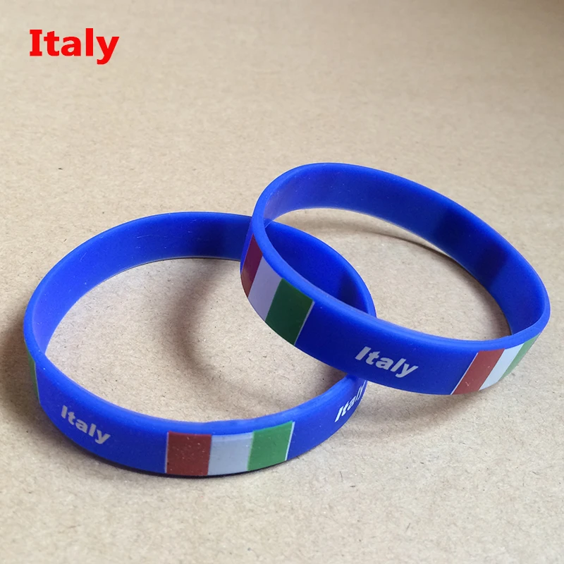 Italy Sports Bracelet Italy Fans Silicone Wristbands Italy Football