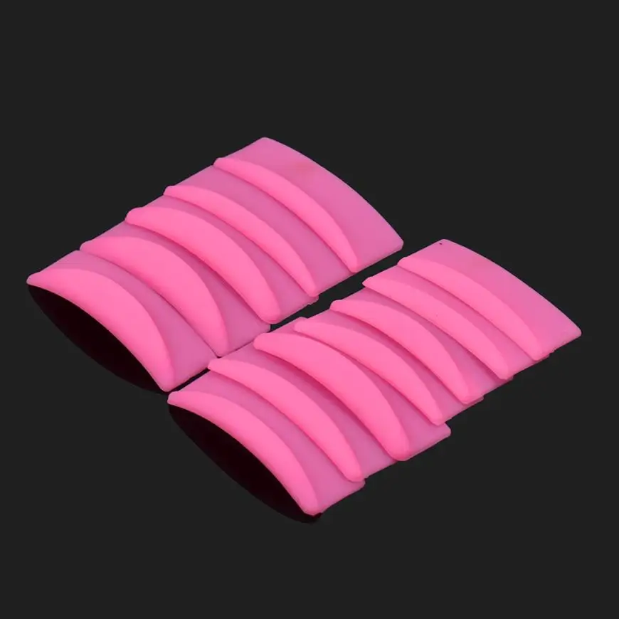 

6Pair Silicone Eyelash Perming Curler Curling False Fake Eye Lashes Shield Pad False Eyelash Drop Shipping Y1229