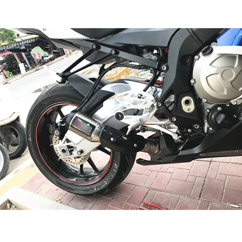 Para 2015 de 2016 BMS S1000RR de la motocicleta tubo de Escape de acero inoxidable 60mm cola escapar DB asesino Slip mediados medio enlace codo