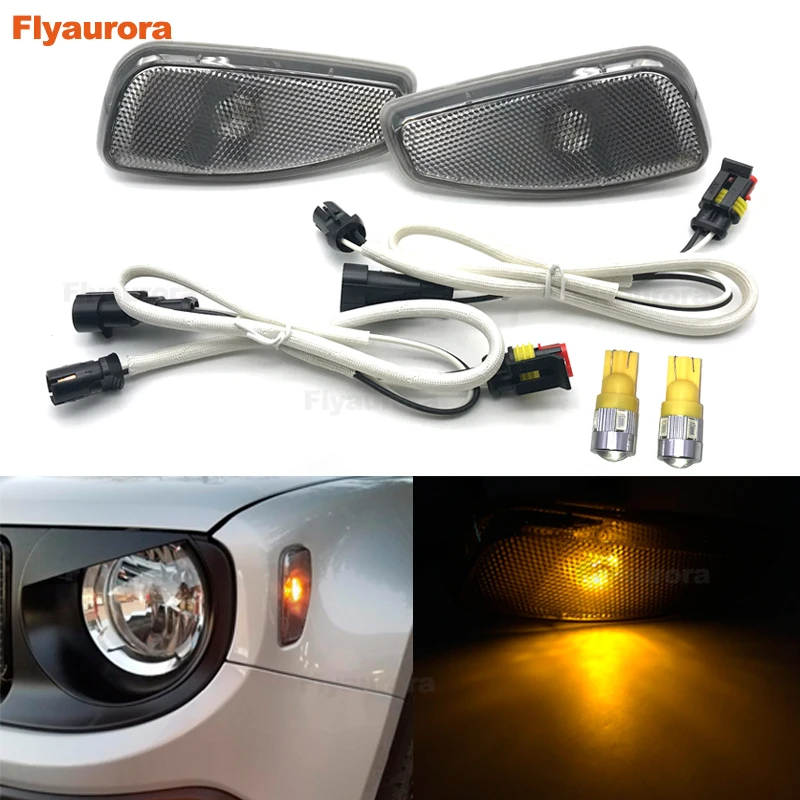 2 шт сигнала поворота головы стороны света лампы для 2015 2016 джип Ренегат стороны отражения WarningTurn сигнал свет лампы 2 шт сигнала поворота головы стороны света лампы для 2015 2016 джип Ренегат стороны отражения WarningTurn сигнал свет лампы