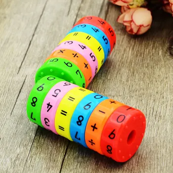 

6pcs/set Digital Multiplication Magnetic Column Figure Arithmetic Puzzle Building Blocks Kids Learning Educational Toy for Child