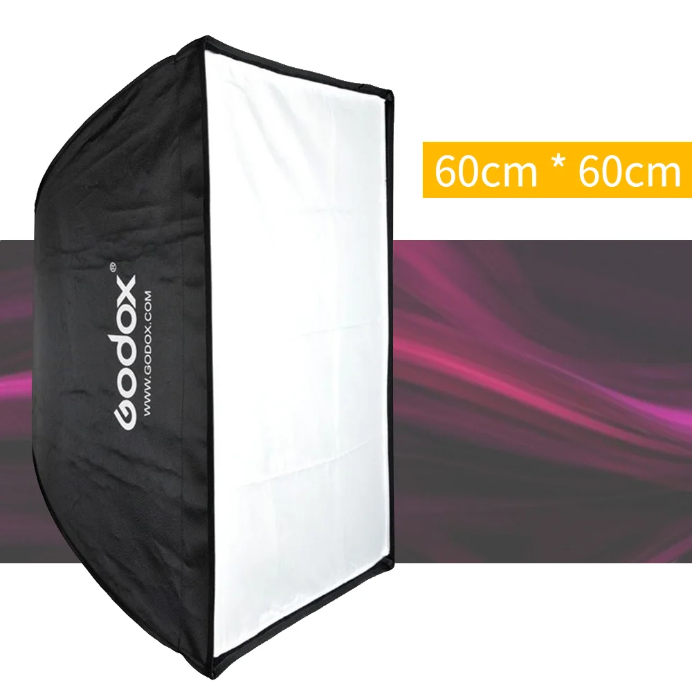 Best Price of  Godox Rectangular Umbrella Softbox 60cm x 60cm 24in x 24in for Strobe Studio Flash light Photograph