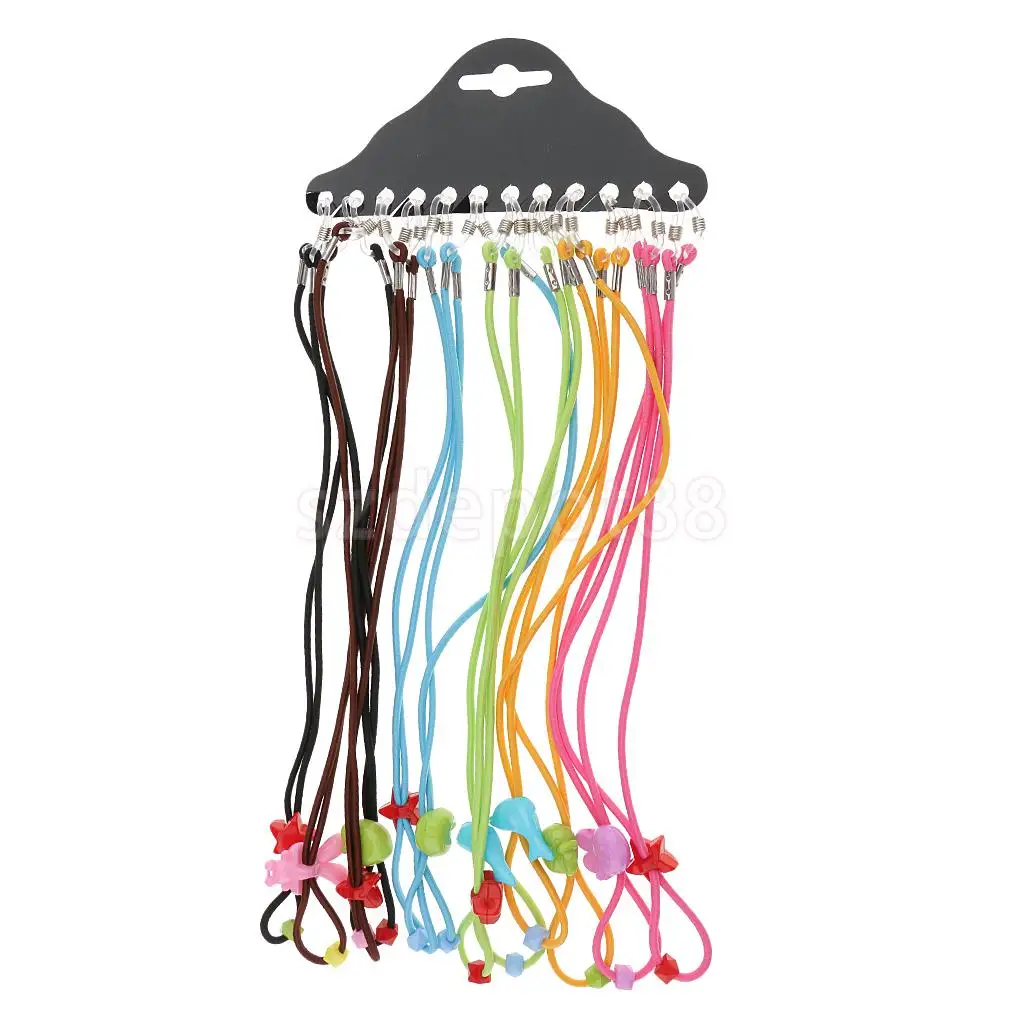 

12pcs Kids Elastic Nylon Eyeglass Chain Lanyard Reading Spectacles Sunglasses Glasses Necklace Cord Holder for Boys Girls