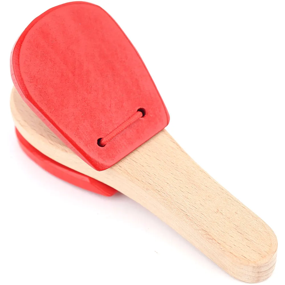 Детские деревянные игрушки музыкальный инструмент Кастанет Clapper ручка игрушка