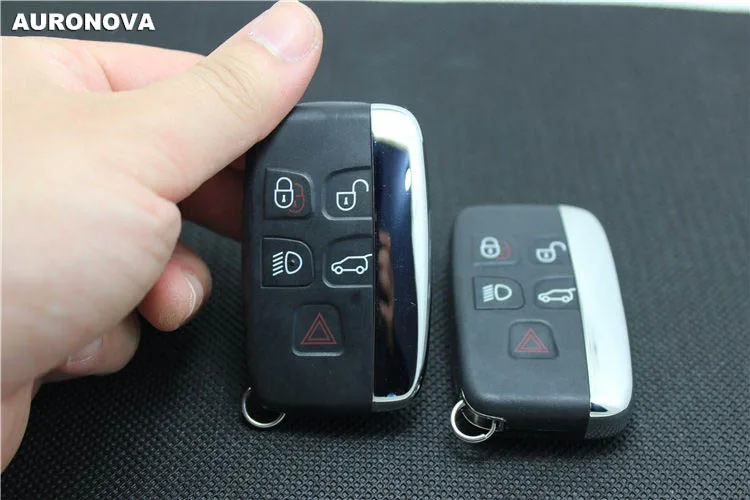 Auronova оболочка для Smart ключа для Jaguar XF XFL XE XJ Land Rover Discovery 4 Range Rover 5 кнопки дистанционного ключа автомобиля чехол "сделай сам"