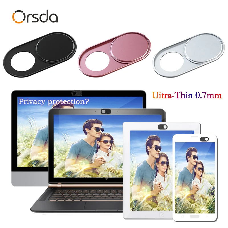 

Orsda Webcam Cover Shutter metal Slider web cam cover laptop Camera Cover for IPhone PC Laptops Phone Lens Privacy Sticker