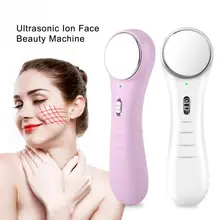 Новая портативная ультразвуковая ионная машина для красоты лица, Очищающий Массажер для лифтинга, очиститель лица, удаление морщин, массажер для подтяжки кожи