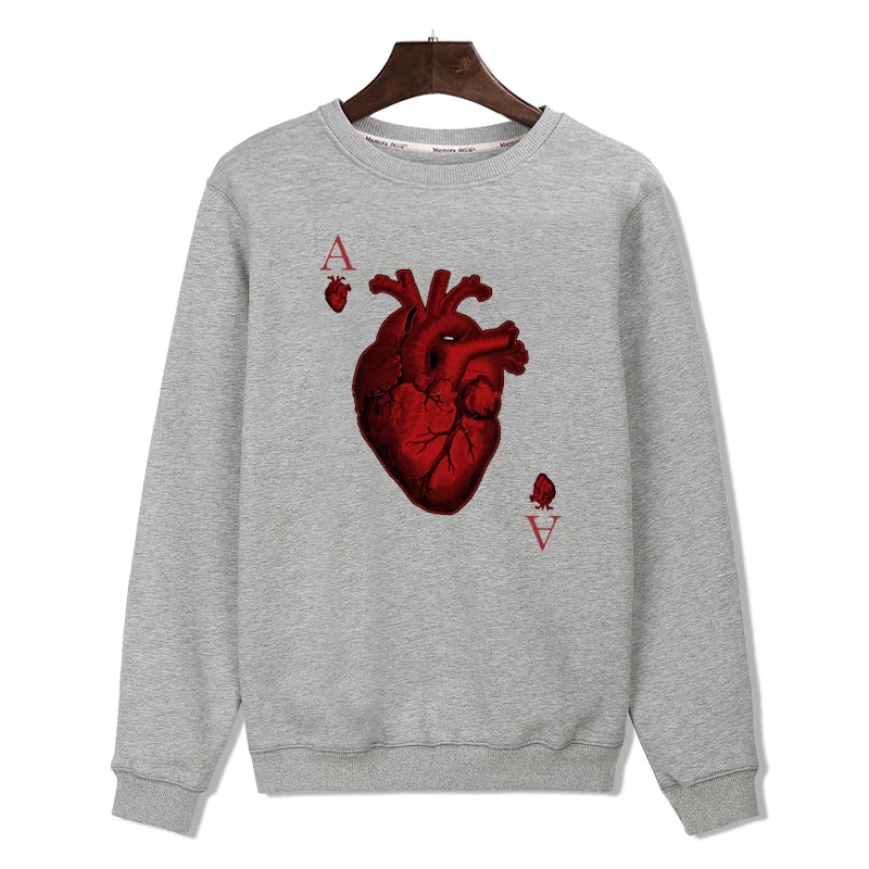 Hot Sale New Heart Black/White Mens Hoodies and