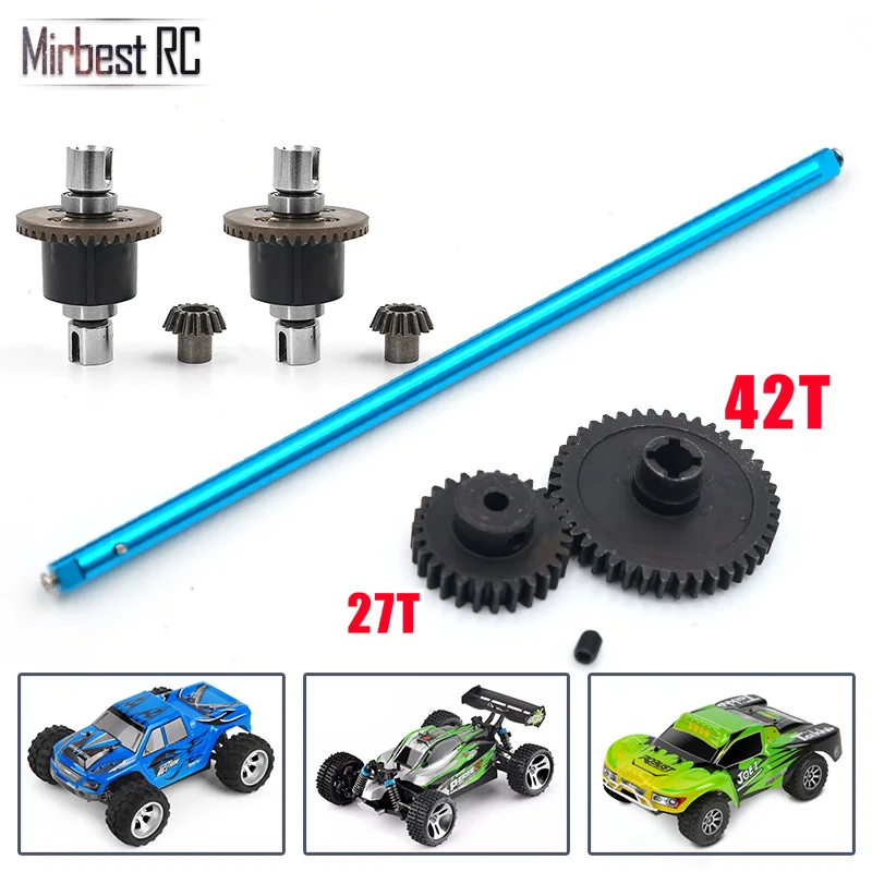 Mirbest RC diy Запчасти для WLtoys A959 A979 A959-B A979-B RC автомобиль металлические аксессуары для обновления металлический редуктор дифференциальный A949-23 A949-24 - Цвет: Цвет: желтый