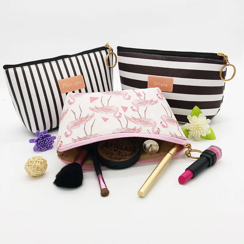 PU Leather Print Wash Cosmetic Bag Large Capacity Portable Travel Storage Makeup Bag PU Leather Print Wash Cosmetic Bag Large Capacity Portable Travel Storage Makeup Bag