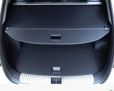 

Behind the shelf Car Styling for 17 Tiguan black Trunk lid Material Curtains rear Curtains sliding Spacer rear Racks