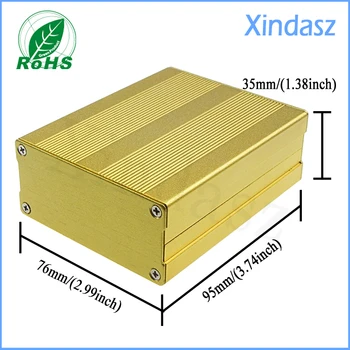 

2pcs/lot Aluminum Project Box Enclousure Case Electronic, electrical metal boxes aluminum extrusion profile 95*76*35mm(L*W*H)